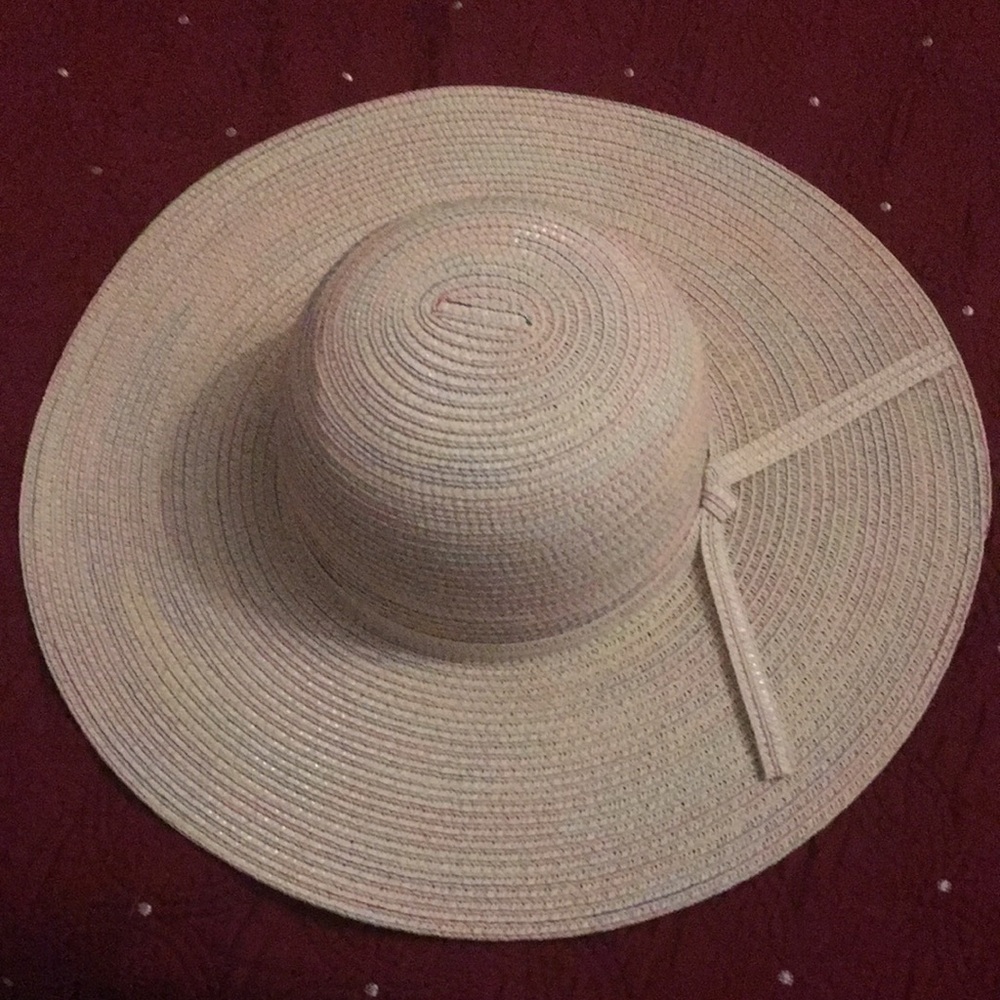 David and Young ladies sun hat multi color band bow